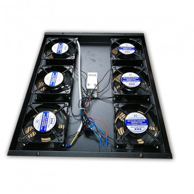 Panneau De Ventilation 1U Pour Rack Serveur 19" - Acier Noir - Grille Aérée - RackMatic - 3