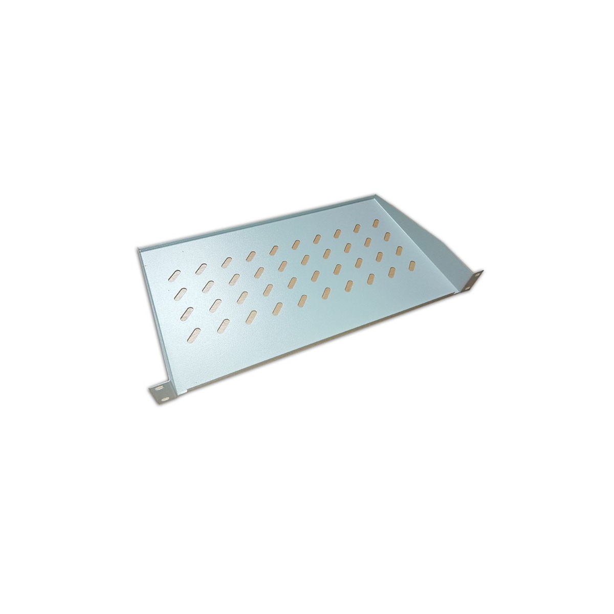 Plateau fix 19 pouces , 1U, 200mm, gris Plateau fix 19 pouces