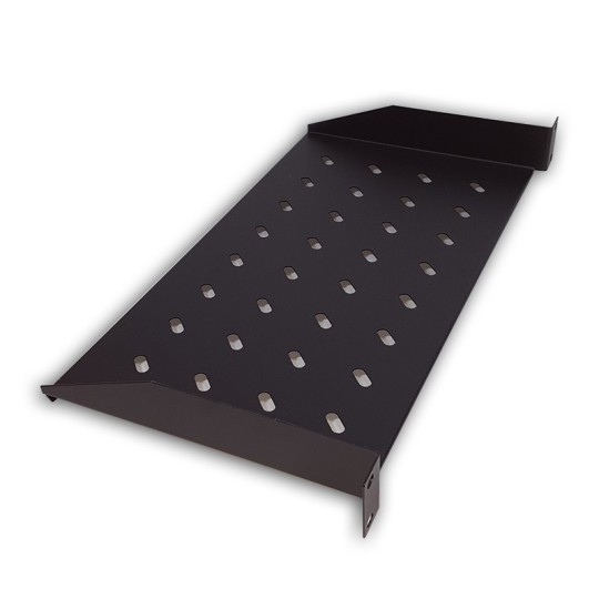 Plateau fix 19 pouces , 1U, 200mm, noir Plateau fix 19 pouces