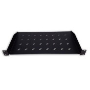 Plateau fix 19 pouces , 1U, 300mm, noir Plateau fix 19 pouces