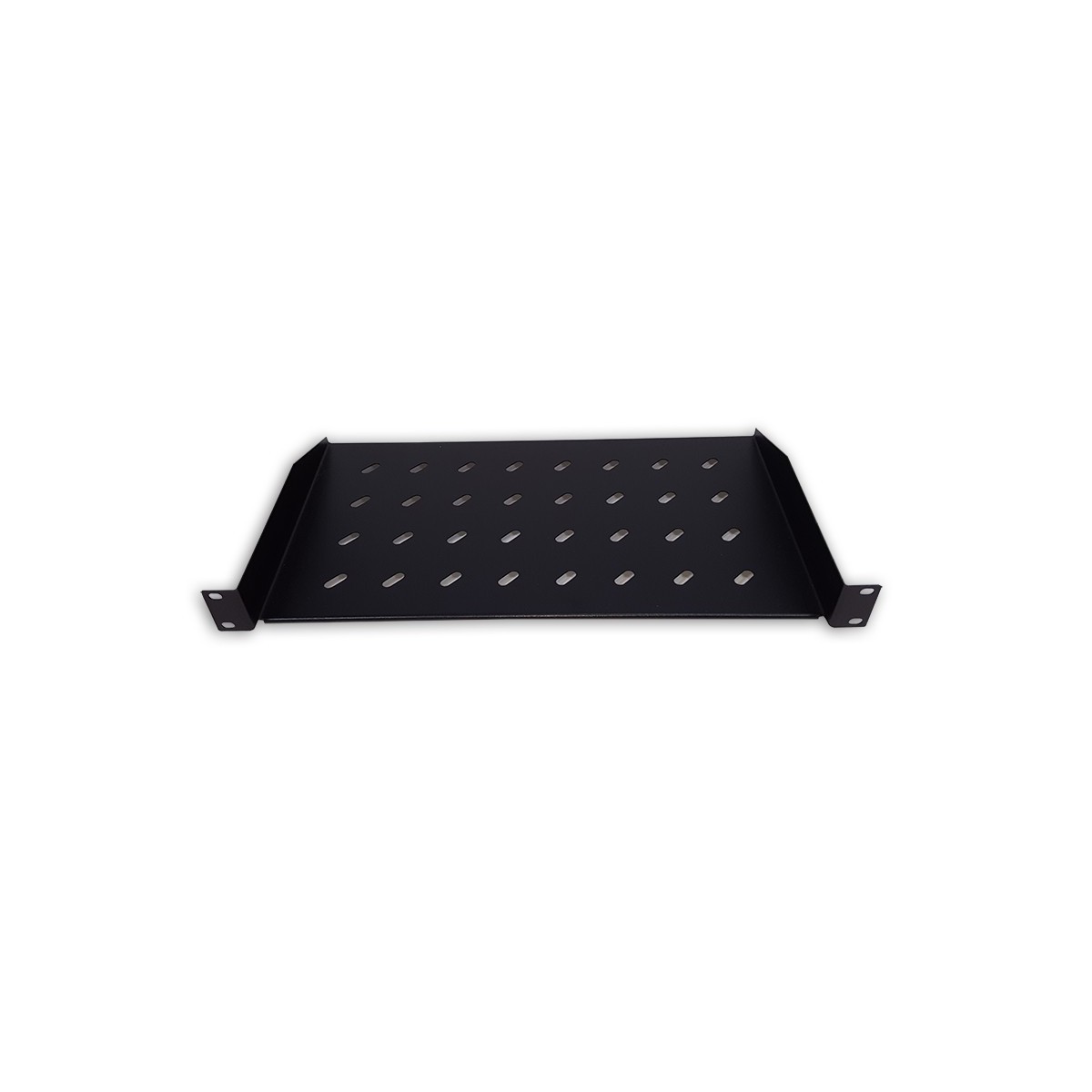 Plateau fix 19 pouces , 1U, 300mm, noir Plateau fix 19 pouces