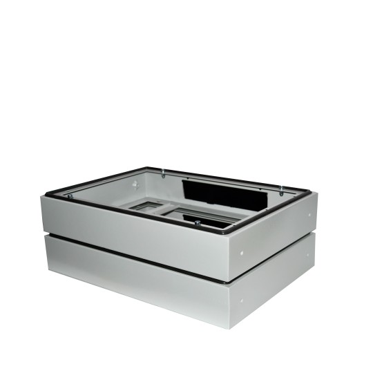 Socle pour coffret Lande Safebox IP55 600x450mm H : 100mm couleur gris