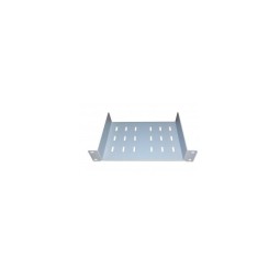 Plateau fix 1U, 10 pouces, couleur gris  Etagère 10 pouces 1U profondeur 200 mm pour un coffret 10 pouces