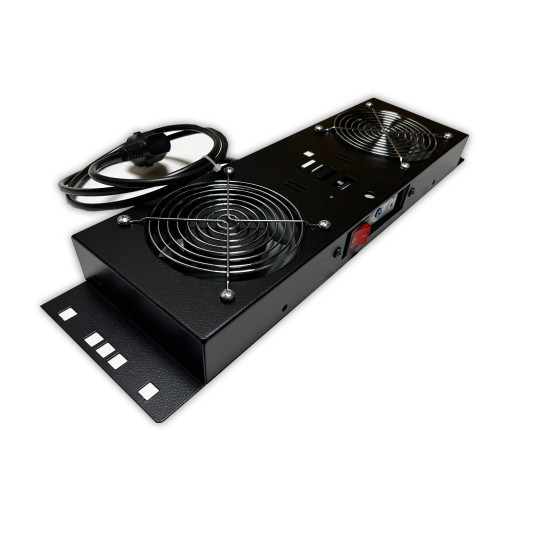 Kit de ventilation, 2 fans, On/Off, Thermostat pour coffret Elégant