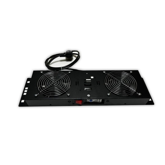 Kit de ventilation, 2 fans, On/Off, Thermostat pour coffret Elégant