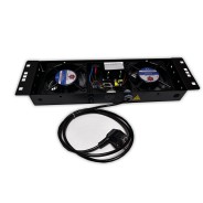 Kit de ventilation, 2 fans, On/Off, Thermostat pour coffret Elégant