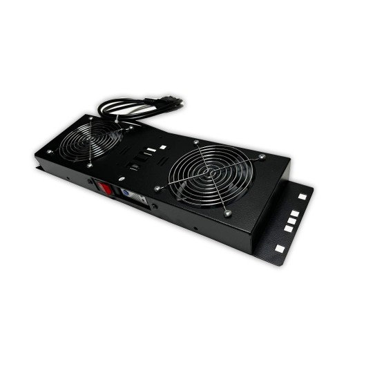 Kit de ventilation, 2 fans, On/Off, Thermostat pour coffret Elégant