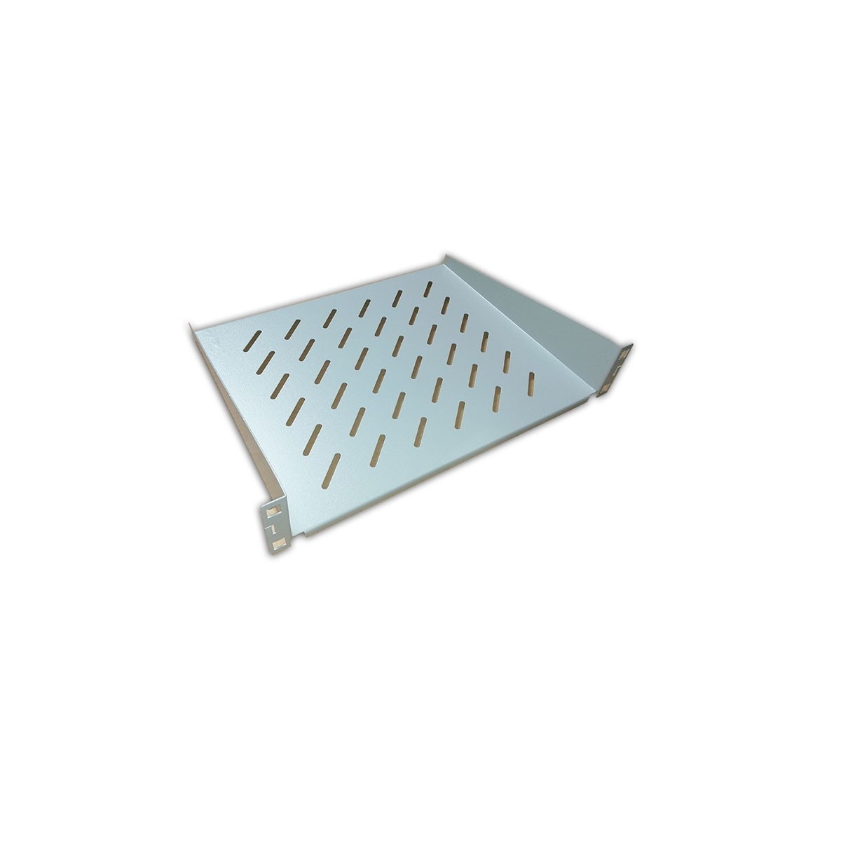 Plateau fix 19 pouces , 2U, 350mm, Gris Plateau fix 19 pouces