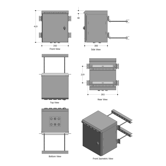 Coffret DixBox Etanche IP55 10"